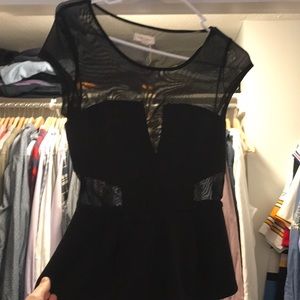 Black sheer top